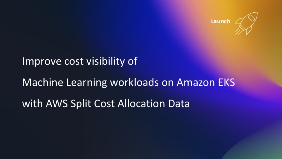 Enhancing Cost Transparency for Machine Learning Workloads on Amazon EKS with AWS Split Cost Allocation Data