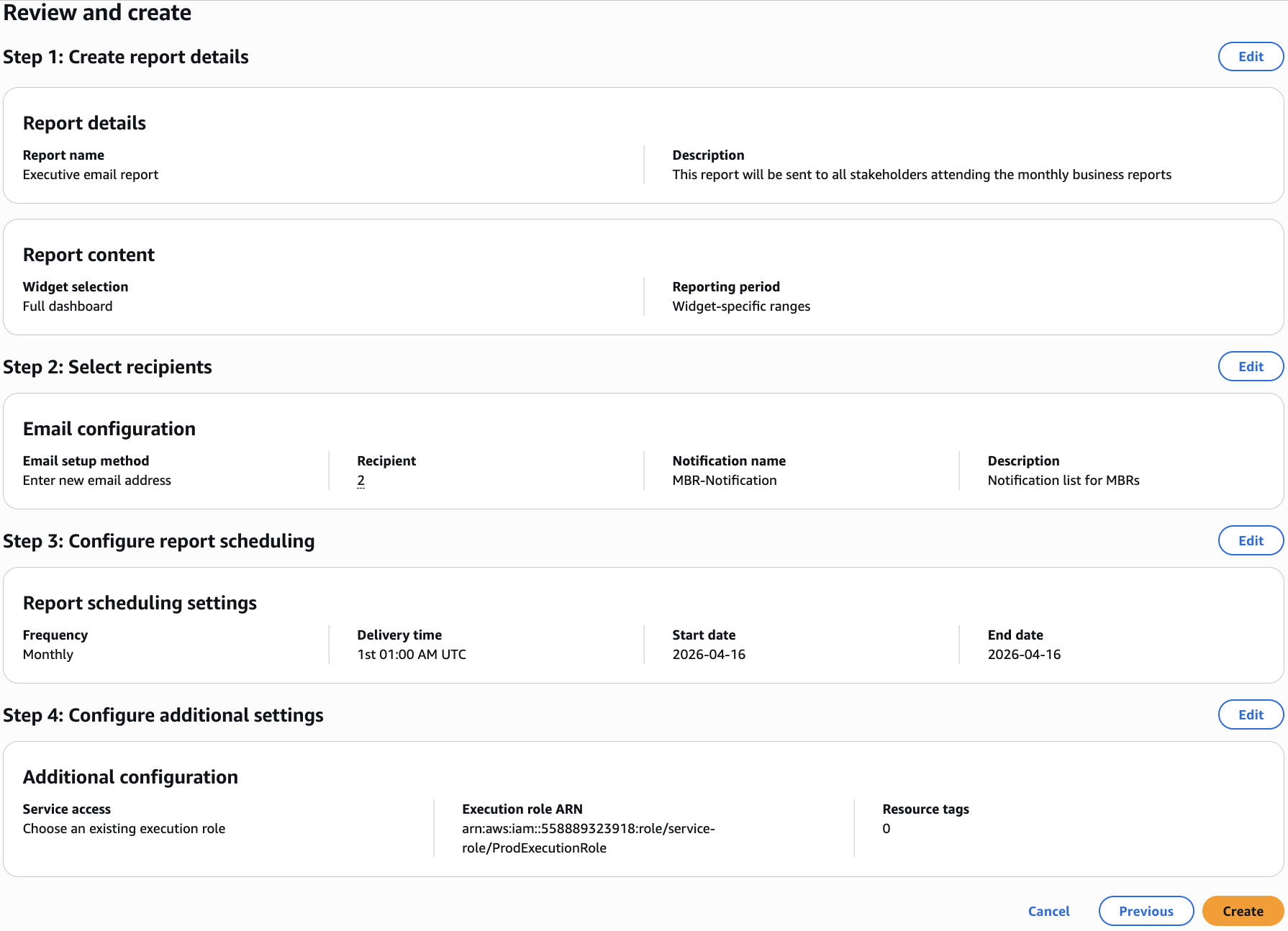 Figure 5: Review and submit