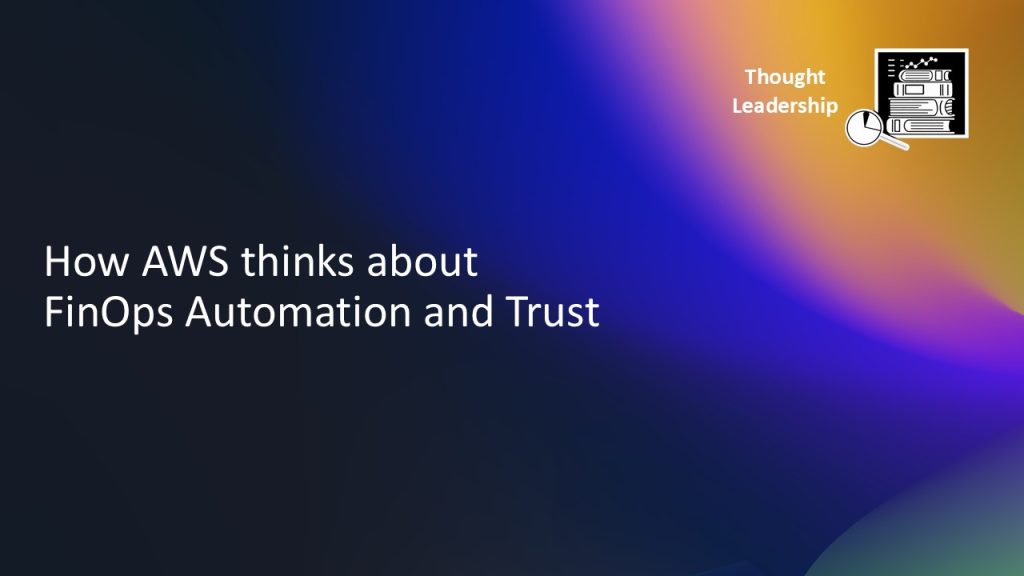 automation and trust in finops