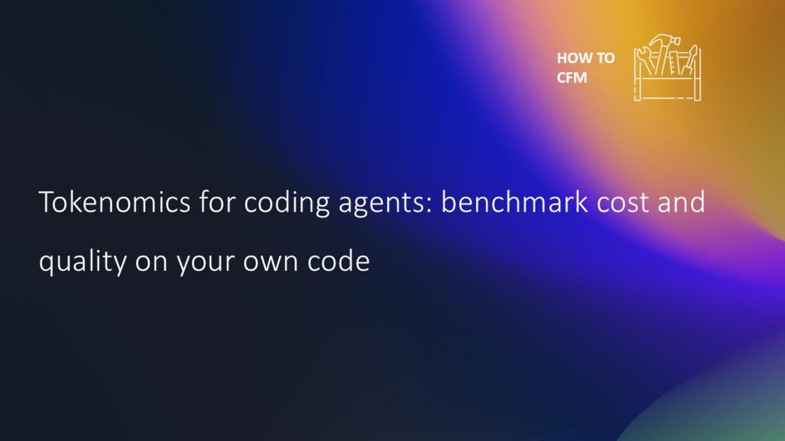 Tokenomics for coding agents: benchmark cost and quality on your own code | AWS Cloud Financial Management