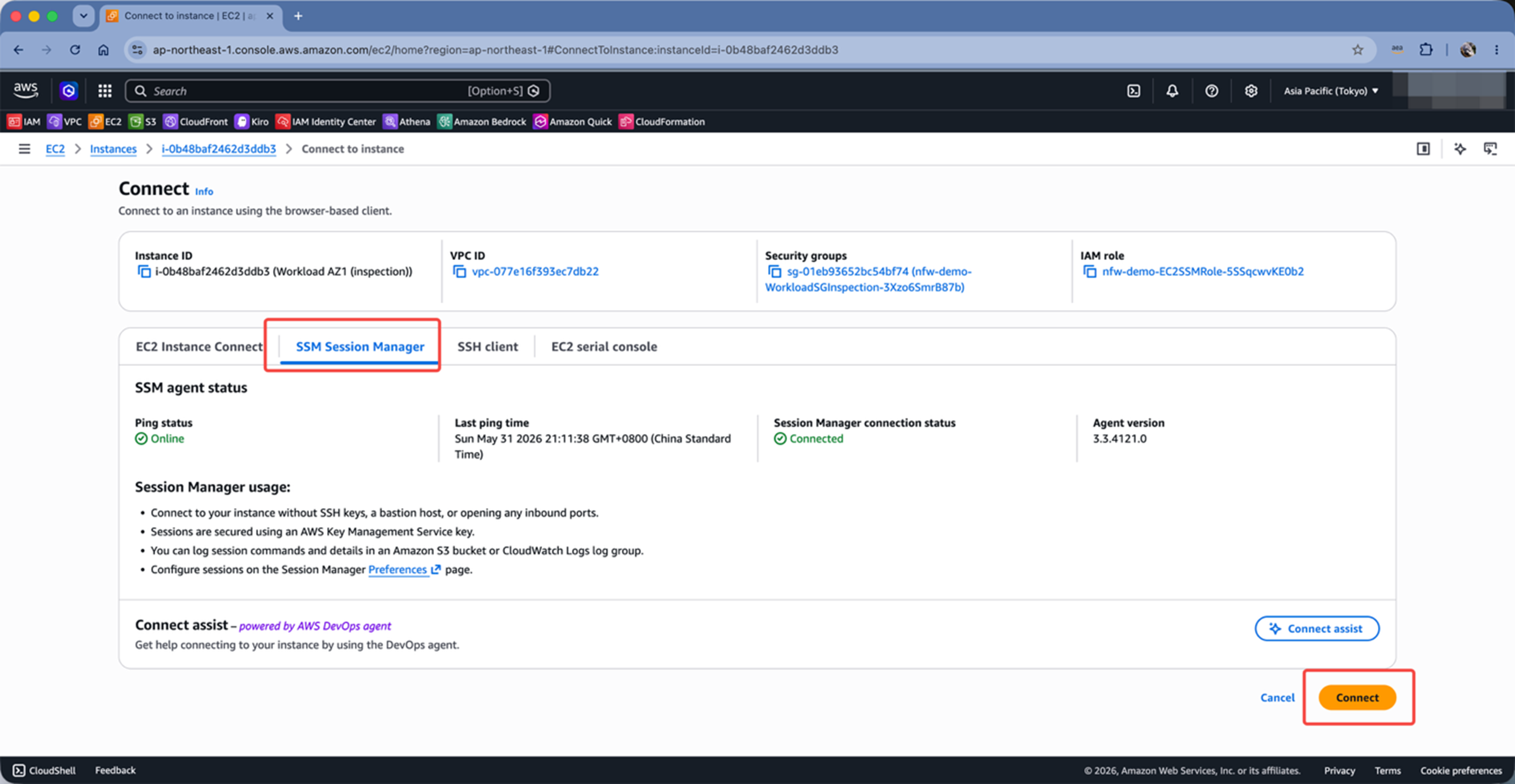 使用 AWS Network Firewall 服务审查 IDC 和云上 VPC 间的流量 – VGW 架构的设计和实验