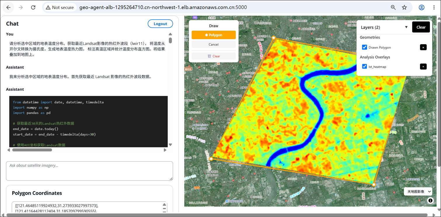 地理空间 AI 智能体（Code Agent）中国区部署实践