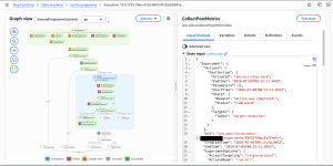 Detalle de un estado en la consola de AWS Step Functions