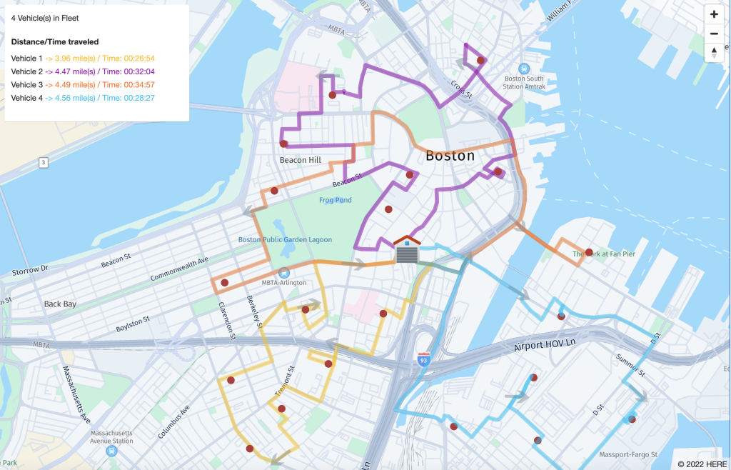 eCommerce company route optimization