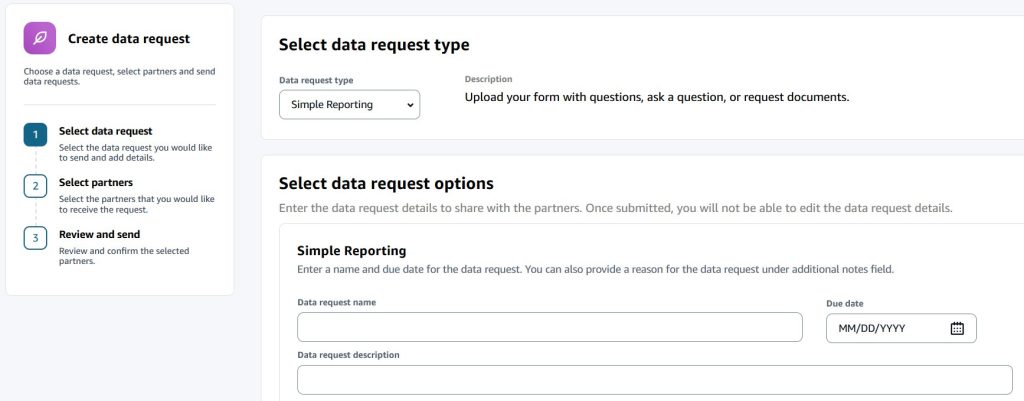 data request type initial