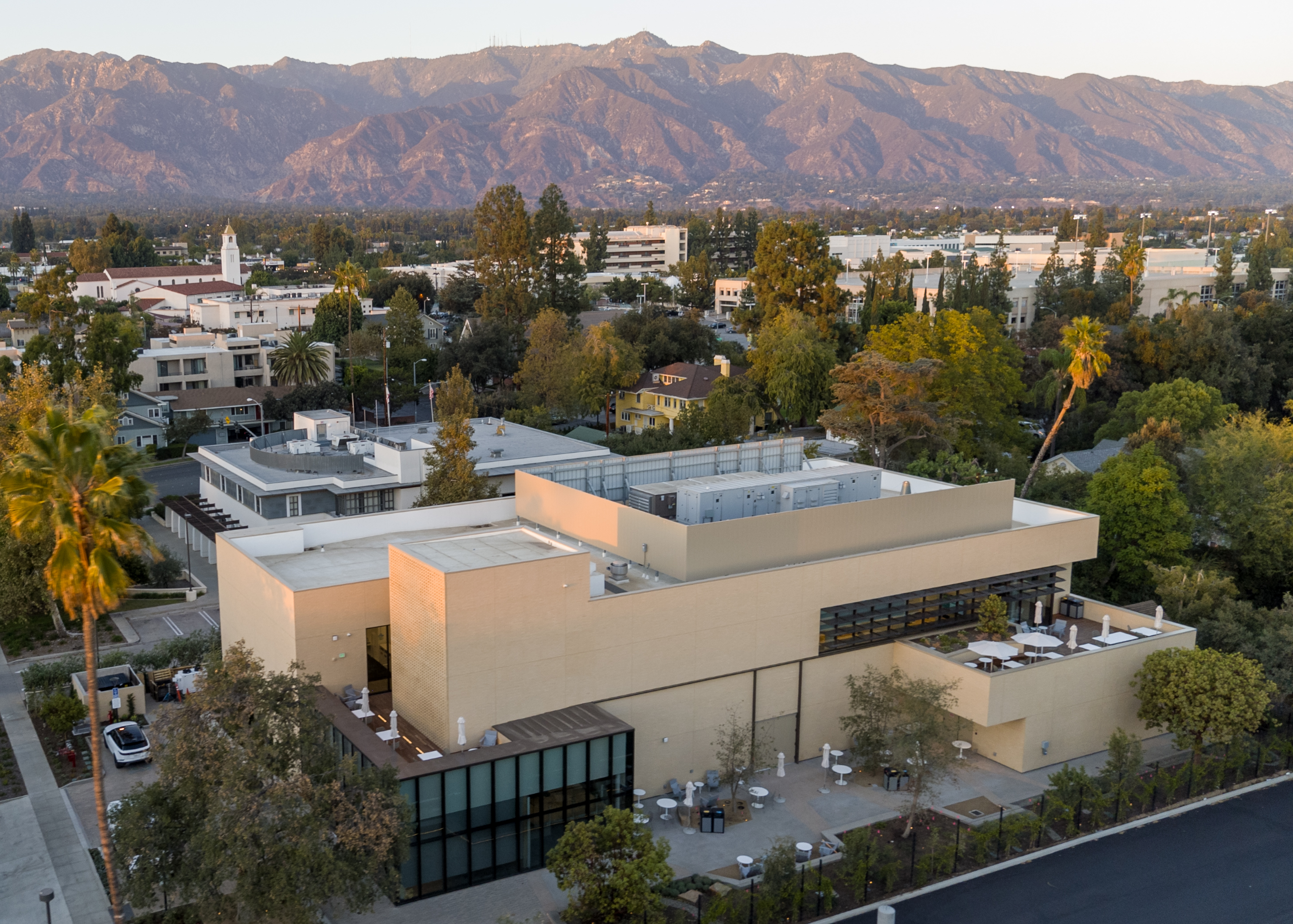 The AWS Center for Quantum Computing is located on the Caltech campus in Pasadena, CA