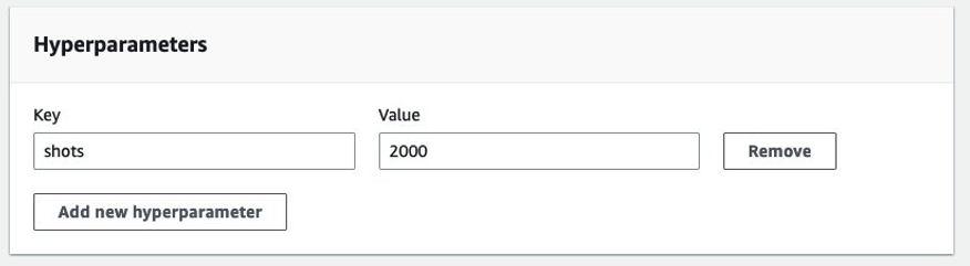 Figure 11: Adding “shots” as a hyperparameter.