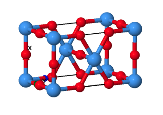  Pmmm space group structure of Ta2O5. While most simple metal oxides have crystal structures which have been conclusively determined for decades, definitive structures for Ta2O5 have proved more difficult to isolate experimentally.