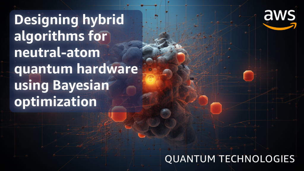 Designing hybrid algorithms for neutral-atom quantum hardware using Bayesian optimization