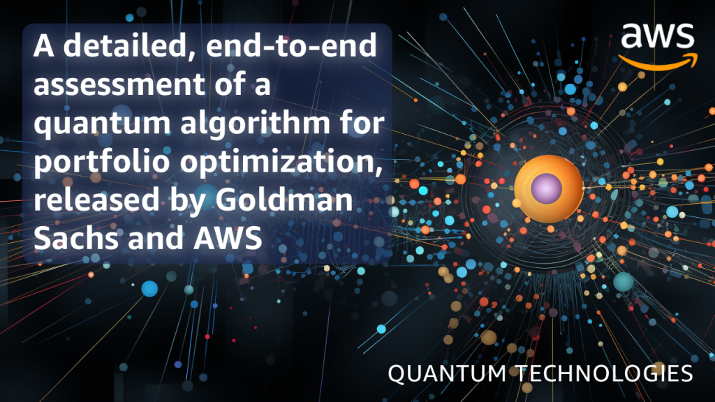 A detailed, end-to-end assessment of a quantum algorithm for portfolio optimization, released by Goldman Sachs and AWS