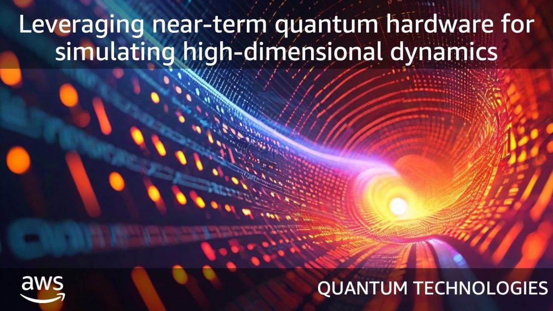 Leveraging near-term quantum hardware for simulating high-dimensional dynamics