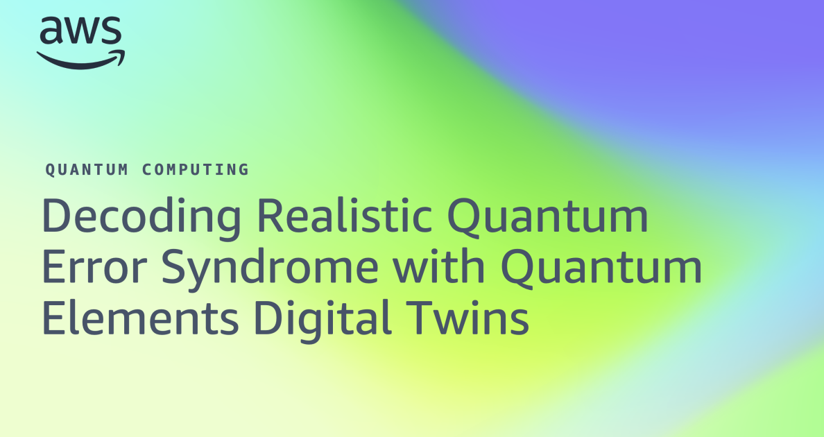 AWS Quantum Technologies 블로그 이미지