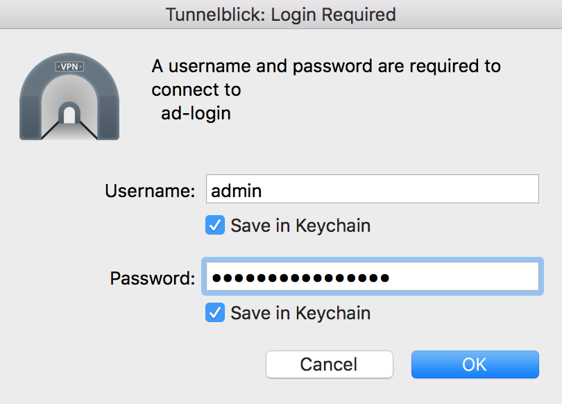 generate ssh key mac for tunnelblick