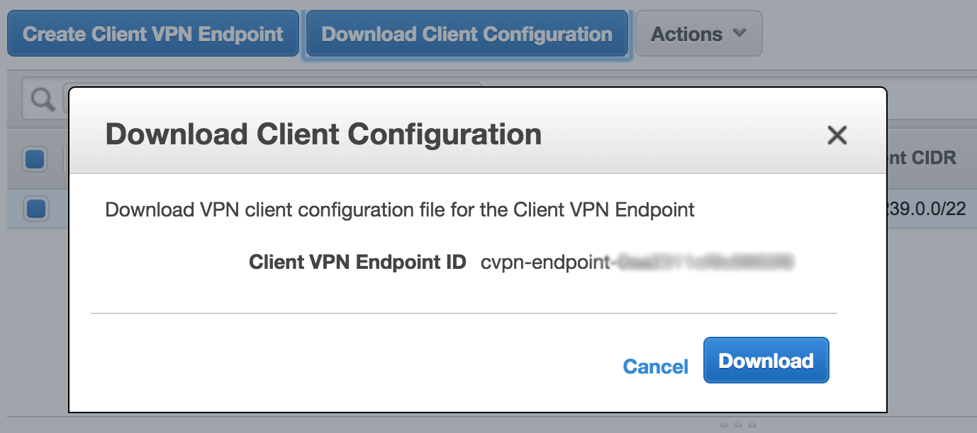 aws vpn client download mac