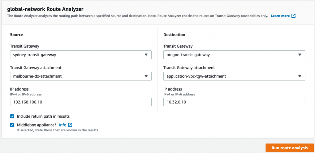 Route Analyzer Console