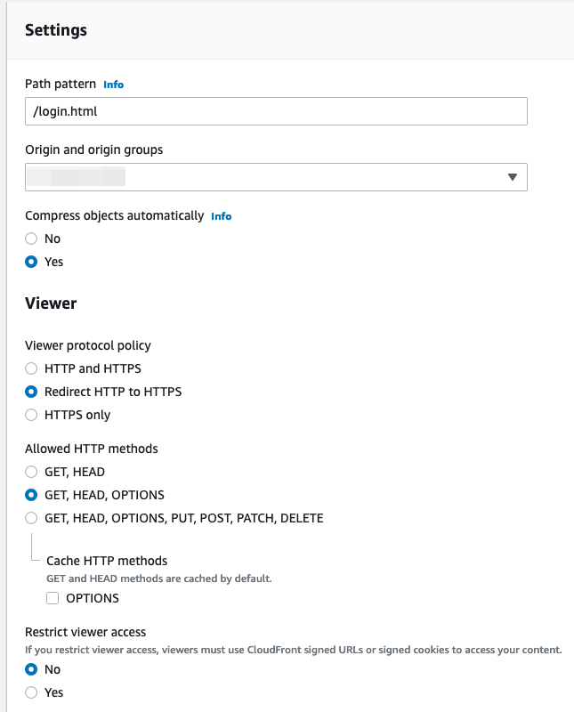 Cache Behavior and Settings