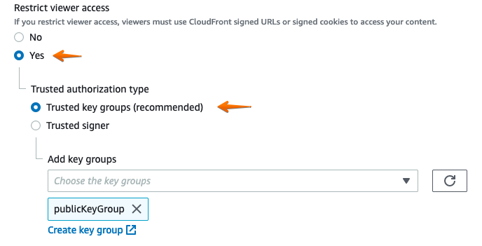 Restrict Viewer Access with Trusted Key Groups