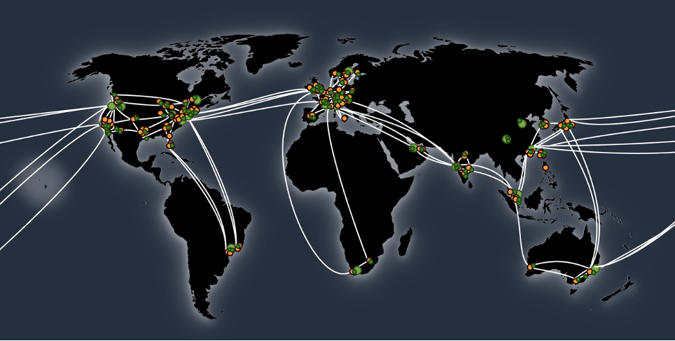 Figure 1: A map of the AWS Global Infrastructure network