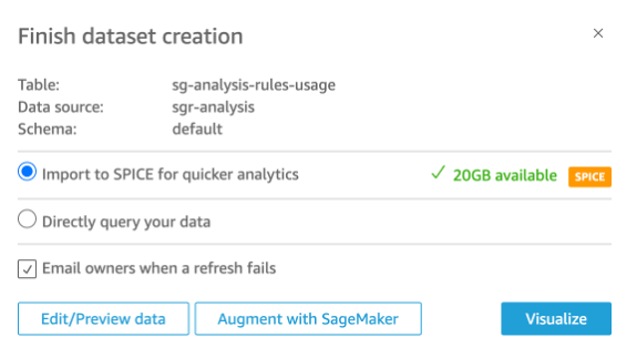 Completing Dataset creation for visualization