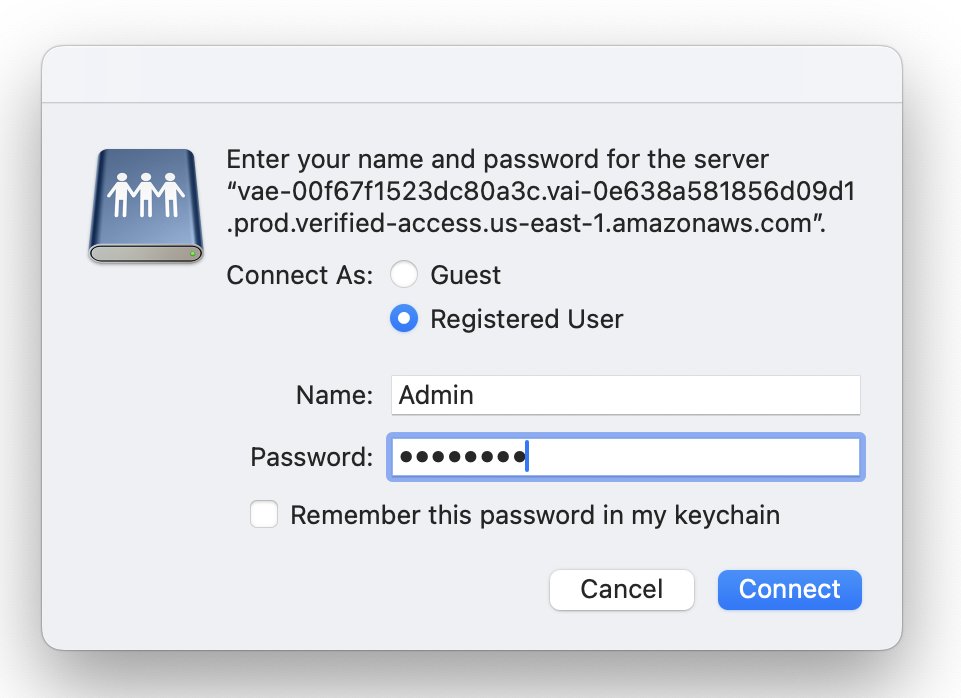 Figure 9: FSx Active Directory authentication
