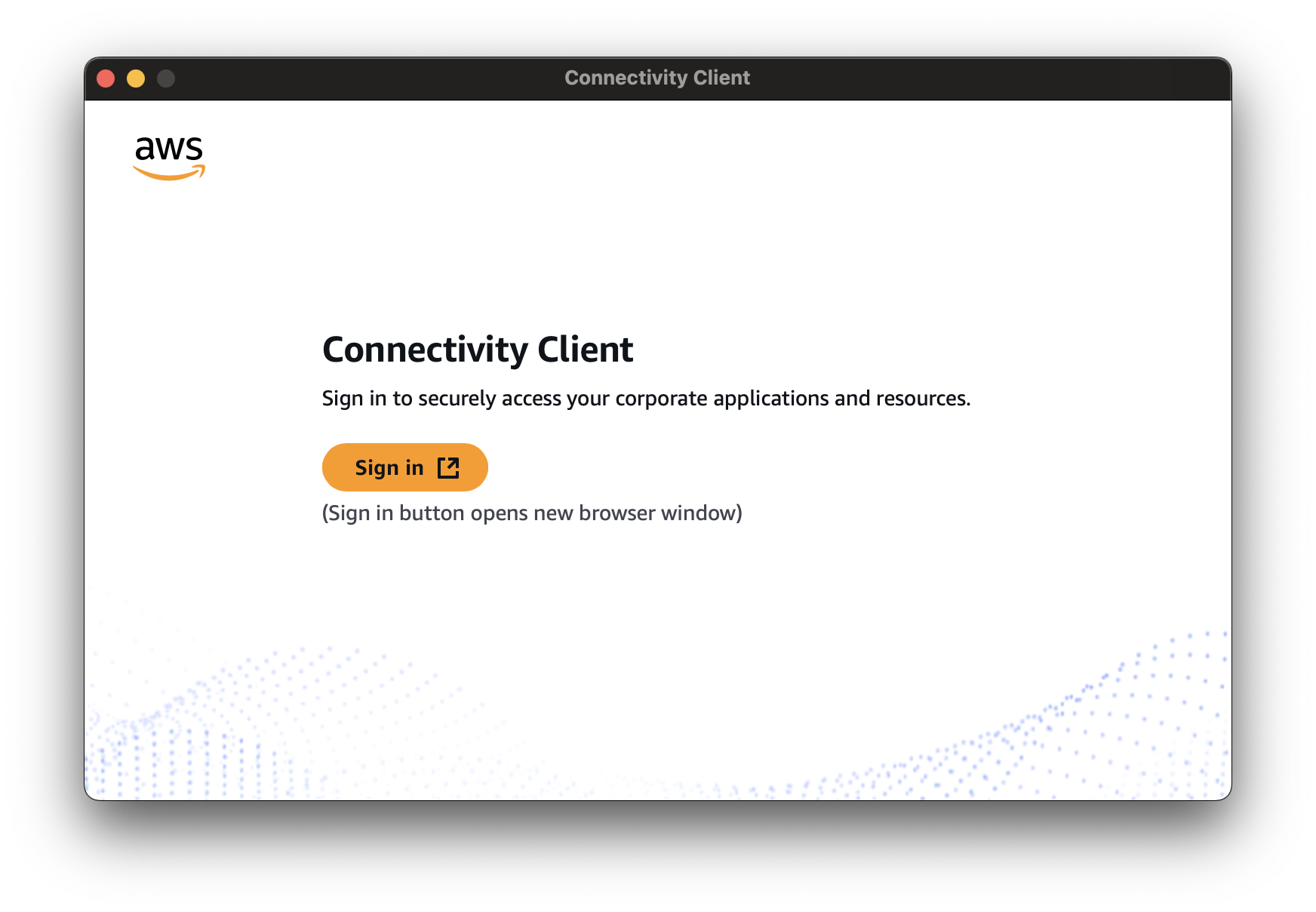 图 10: Connectivity Client 登录屏幕