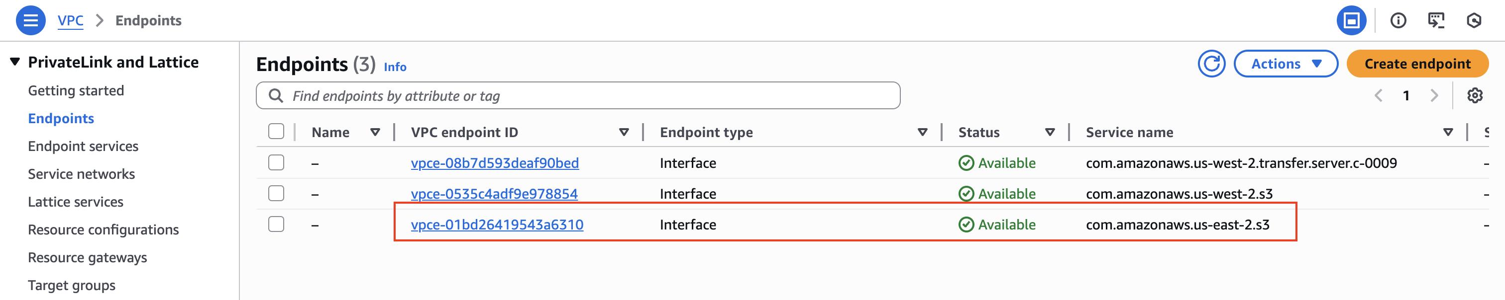 Cross Region PrivateLink Endpoint for S3