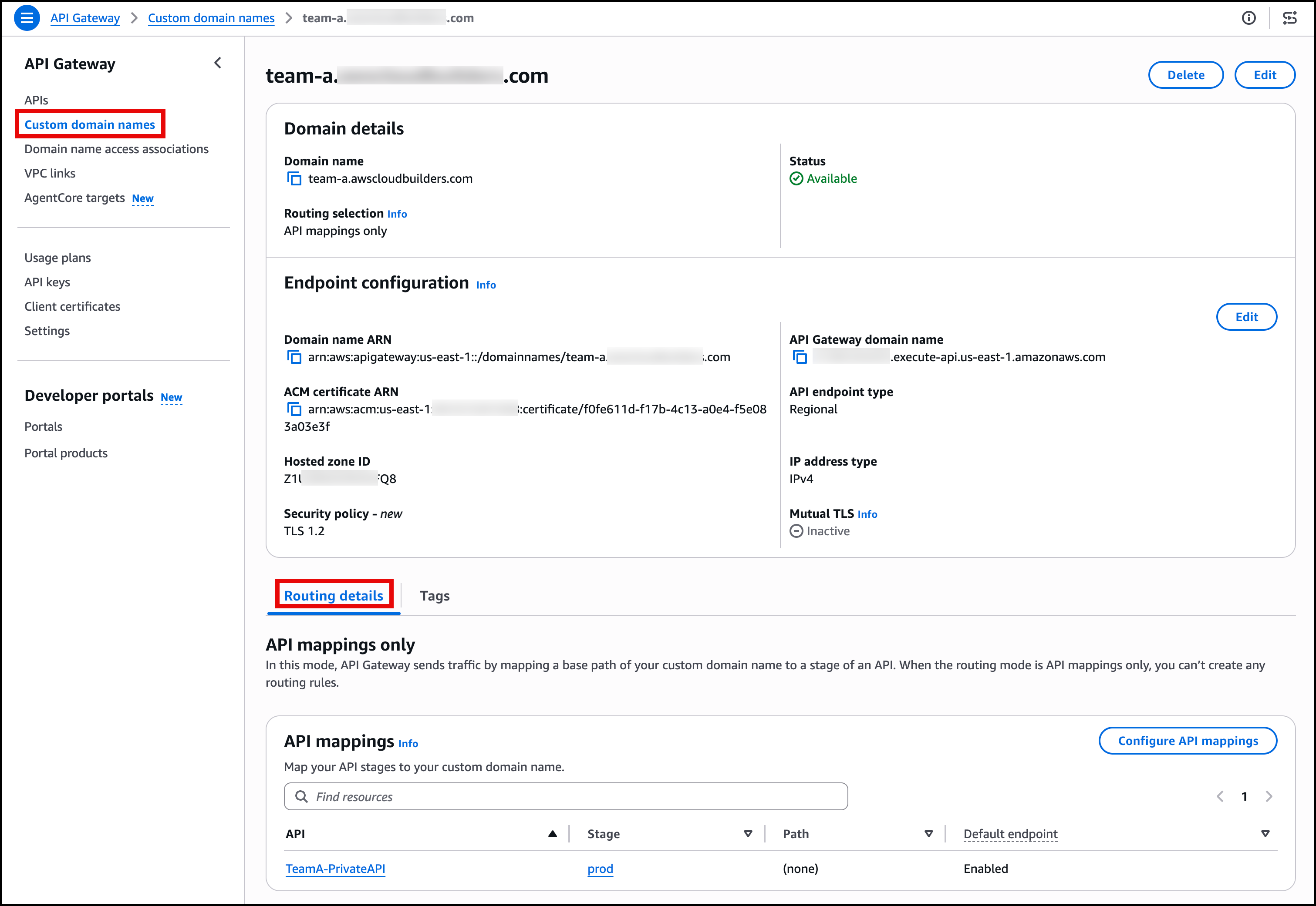APIGateway Custom Domain Name