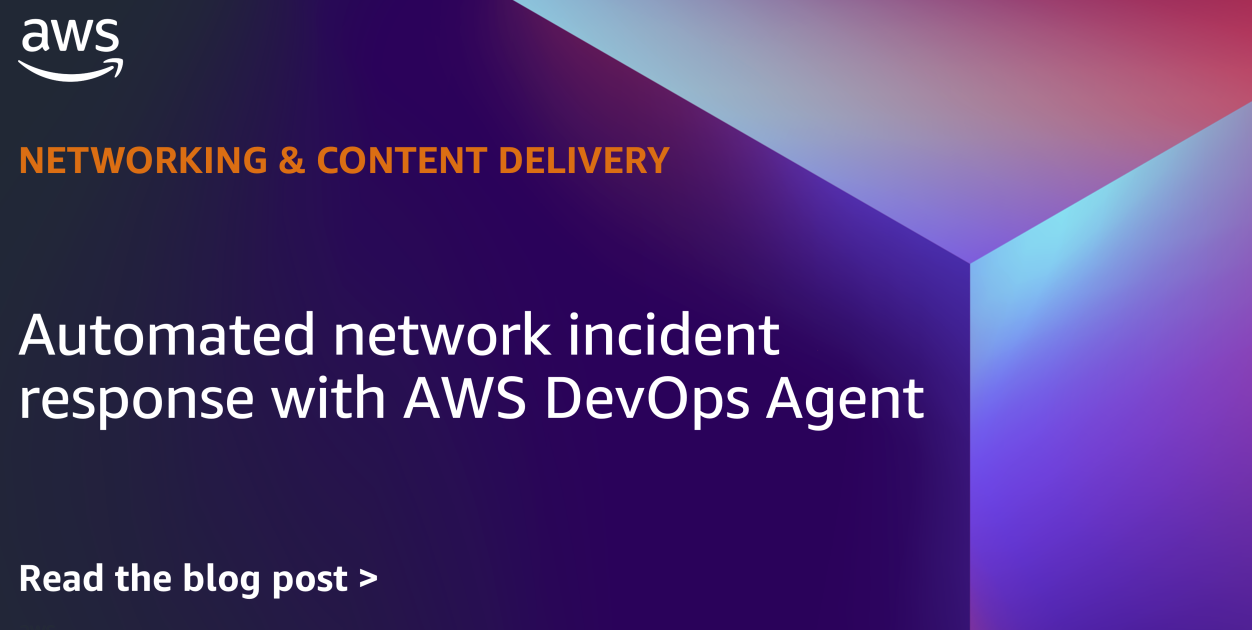 Automated network incident response with AWS DevOps Agent