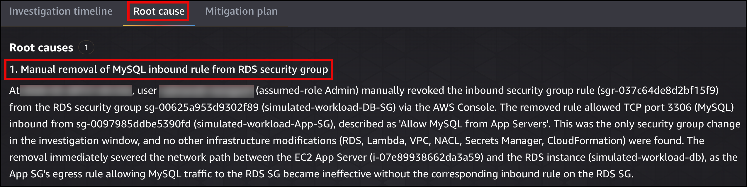 DevOps Agent 根因分析