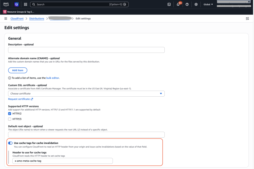 Enable tag-based invalidations