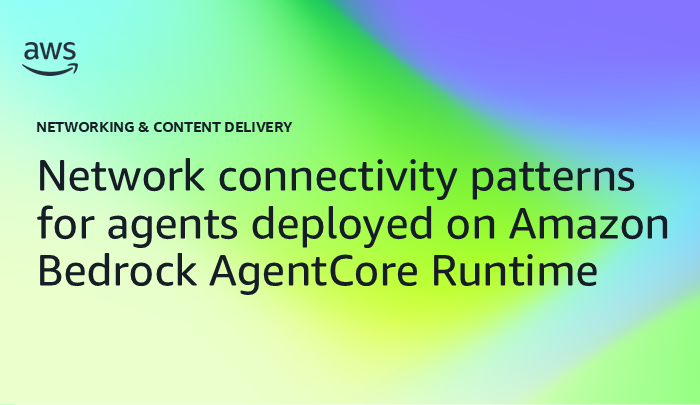 Network connectivity patterns for agents deployed on Amazon Bedrock AgentCore Runtime