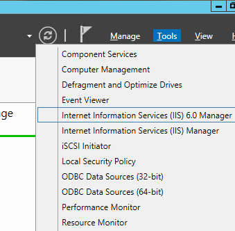 IIS 6 manager