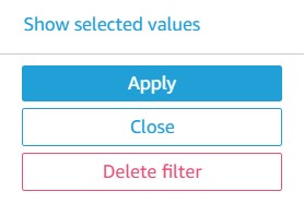 Apply filters with default values