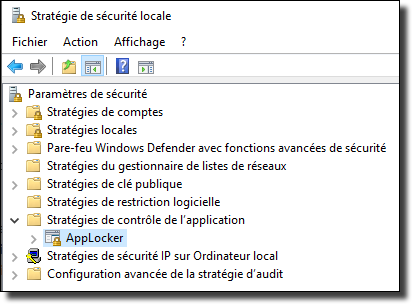 Stratégie de sécurité locale