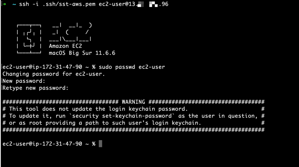 EC2 Mac change password