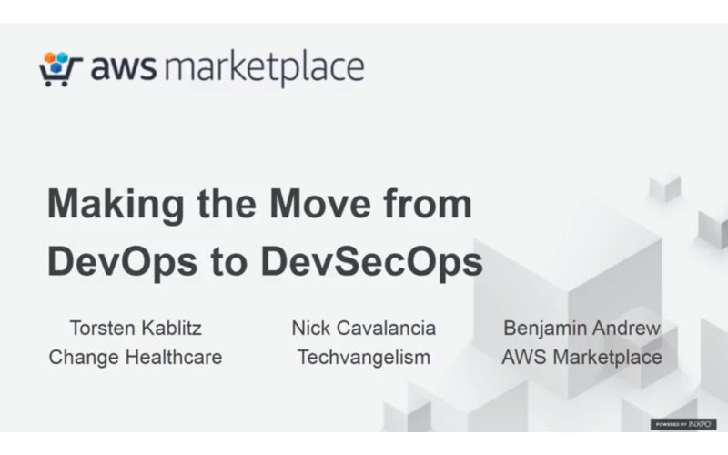 DevSecOps webinar AWS Marketplace