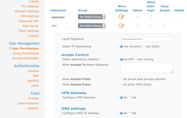 openvpn access server download config