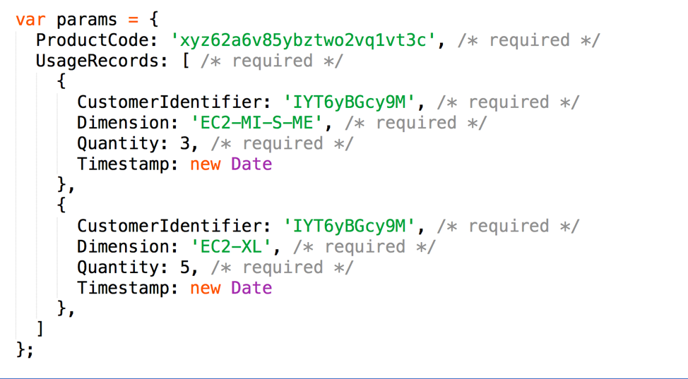 send metering records simultaneously code