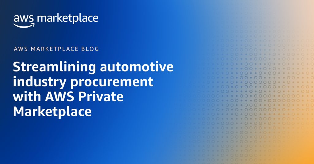 In this post, we cover specific challenges automotive industries face, how customers can use Private Marketplace to help address these challenges while helping teams to access the tools they need, and provide steps to help customers best use Private Marketplace for their automotive procurement needs.