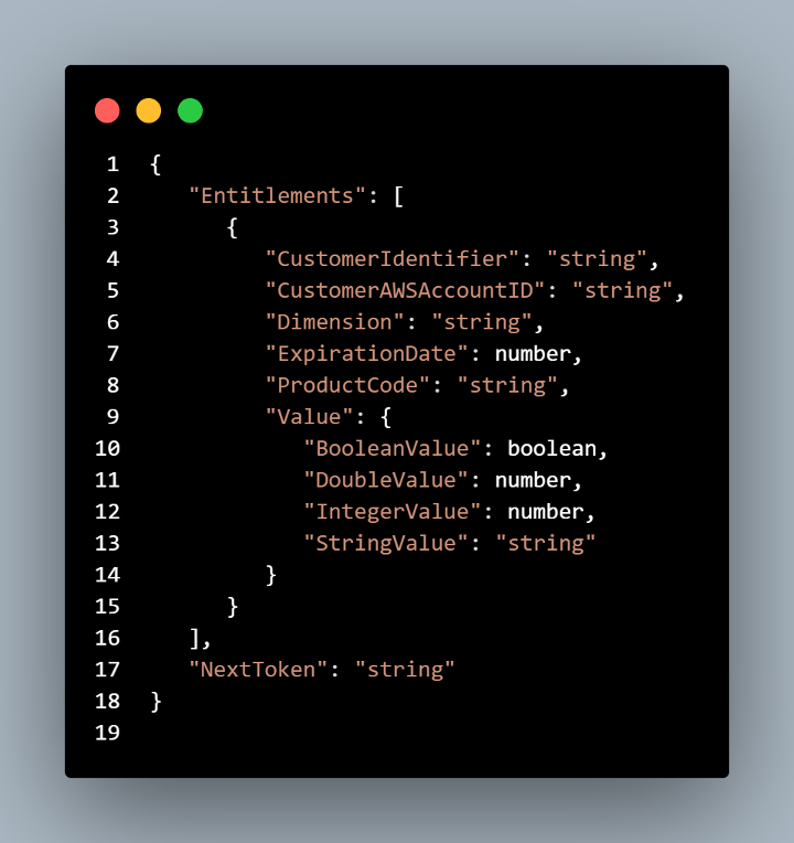 Response from AWS Marketplace after request for integration was sent.