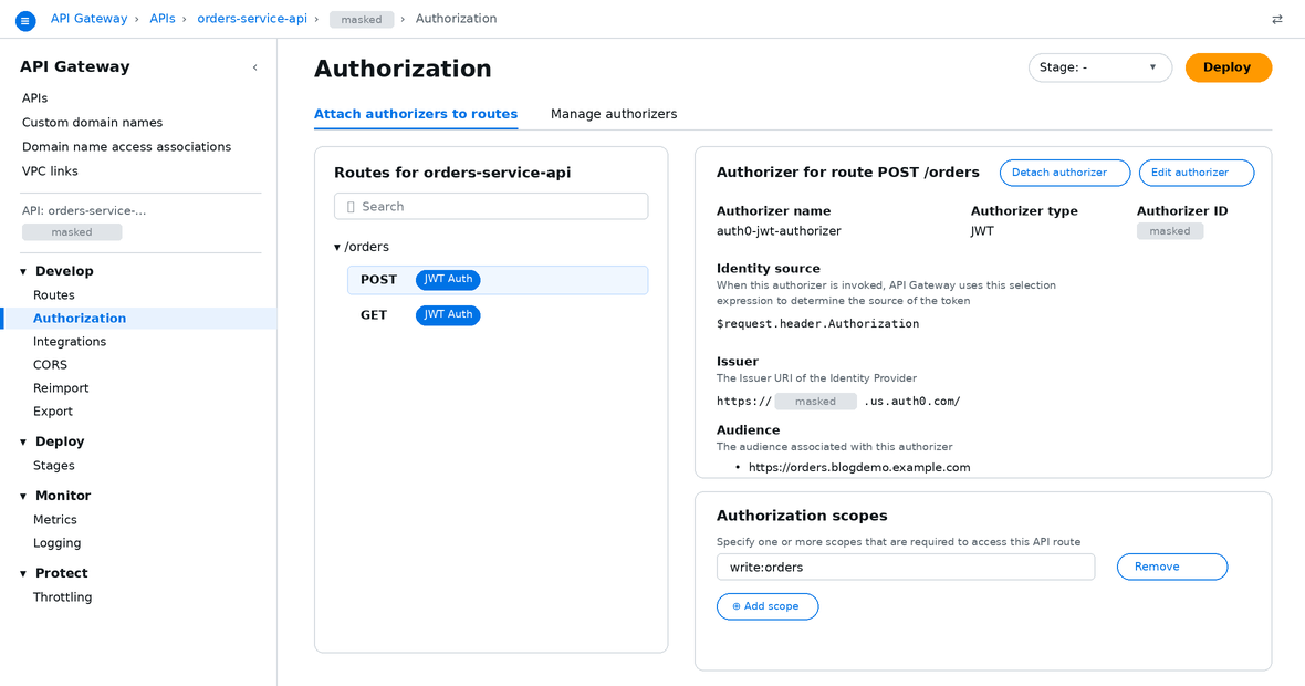 API GATEWAY ON AWS