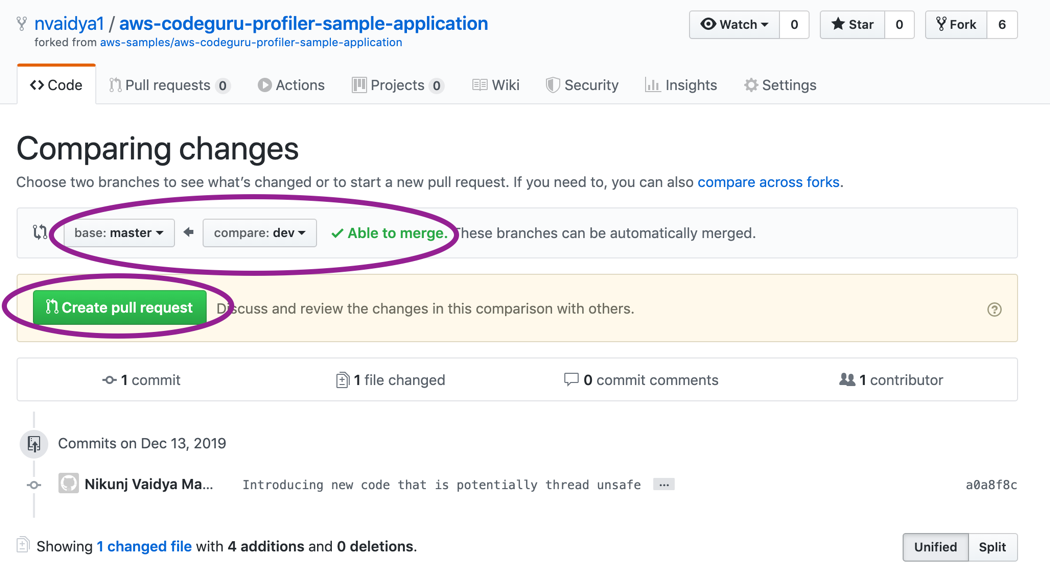 Creating Pull request