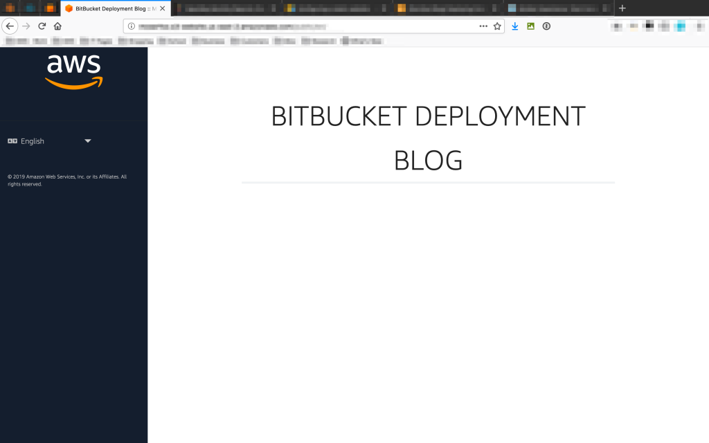 Our successfully deployed website.