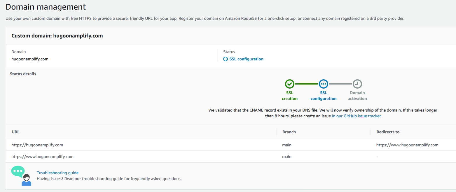 ssl domain management configuration