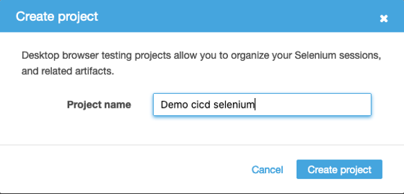 Figure 6: Creating AWS Device Farm project