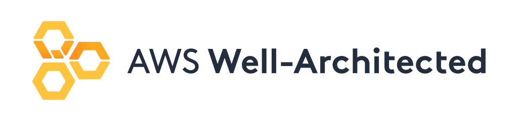 The 3 hexagons of the well architected logo appear to the right of the words AWS Well-Architected.