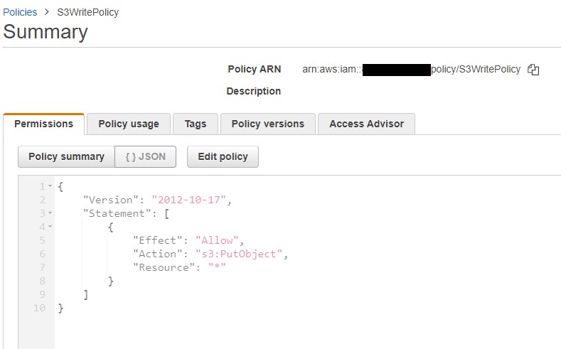 S3WritePolicy