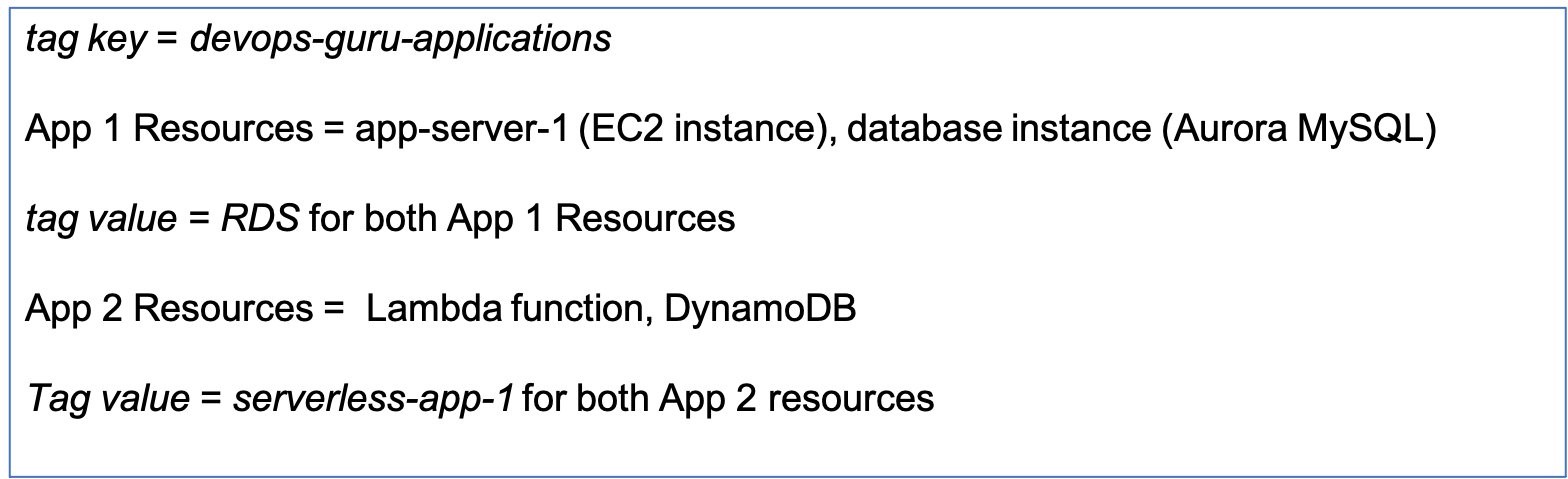 You can have one tag key across all your applications. For each application, assign a different tag value. All resources that make up an application should have the same tag value.