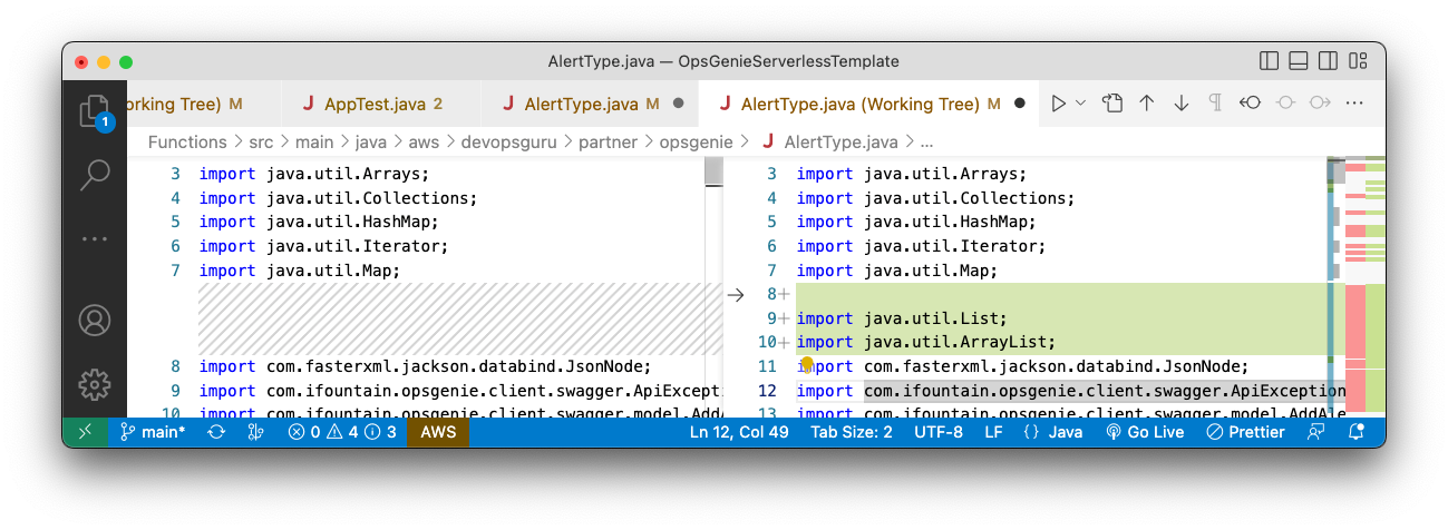 Figure 8: java.util.List and java.util.ArrayList packages were imported