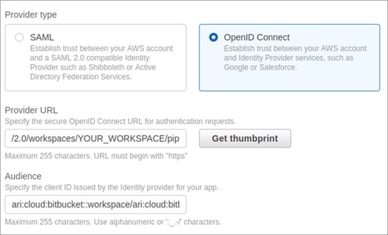 Configure Bitbucket Pipelines as an Identity Provider on AWS